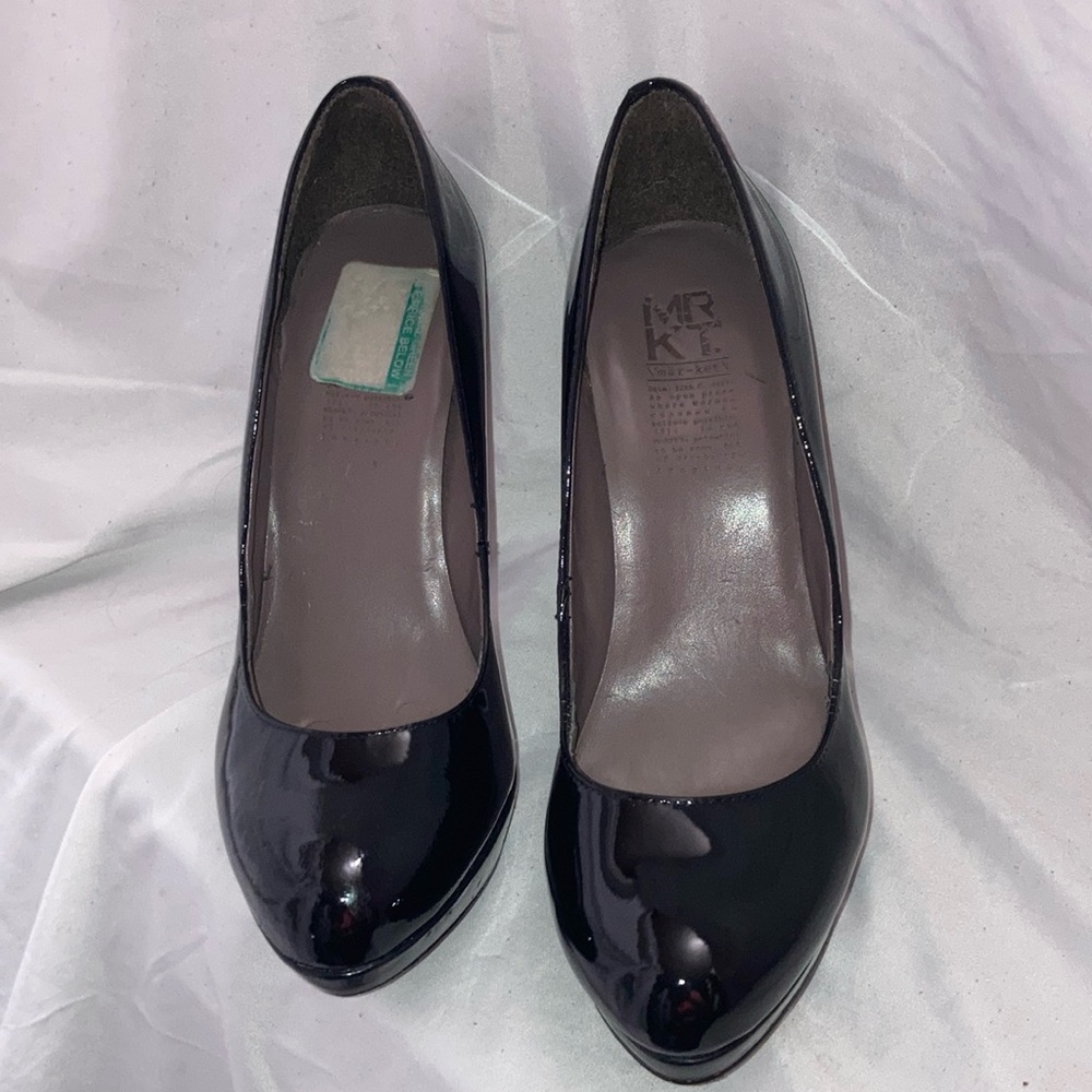 Elegant Black Patent Leather Heels